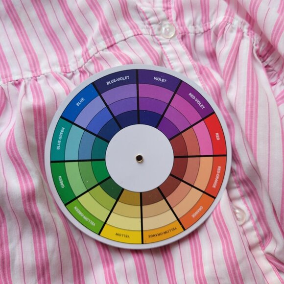 Roamans Womens Top 16W Plus Cuff Sleeve Button Up Pink Stripe STR159E - Picture 9 of 9